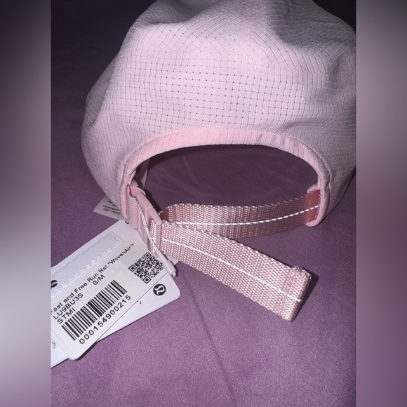 Lululemon Fast and Free Pink Running Hat WovenAir. Size S/M. NWT - Picture 7 of 12